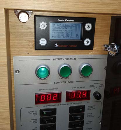 tableau commande generateur fisher panda